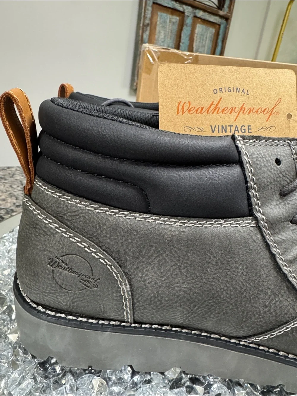 Weatherproof Gray Weatherproof Chukka Boots - Lace-Up Ankle Boot NEW 13M